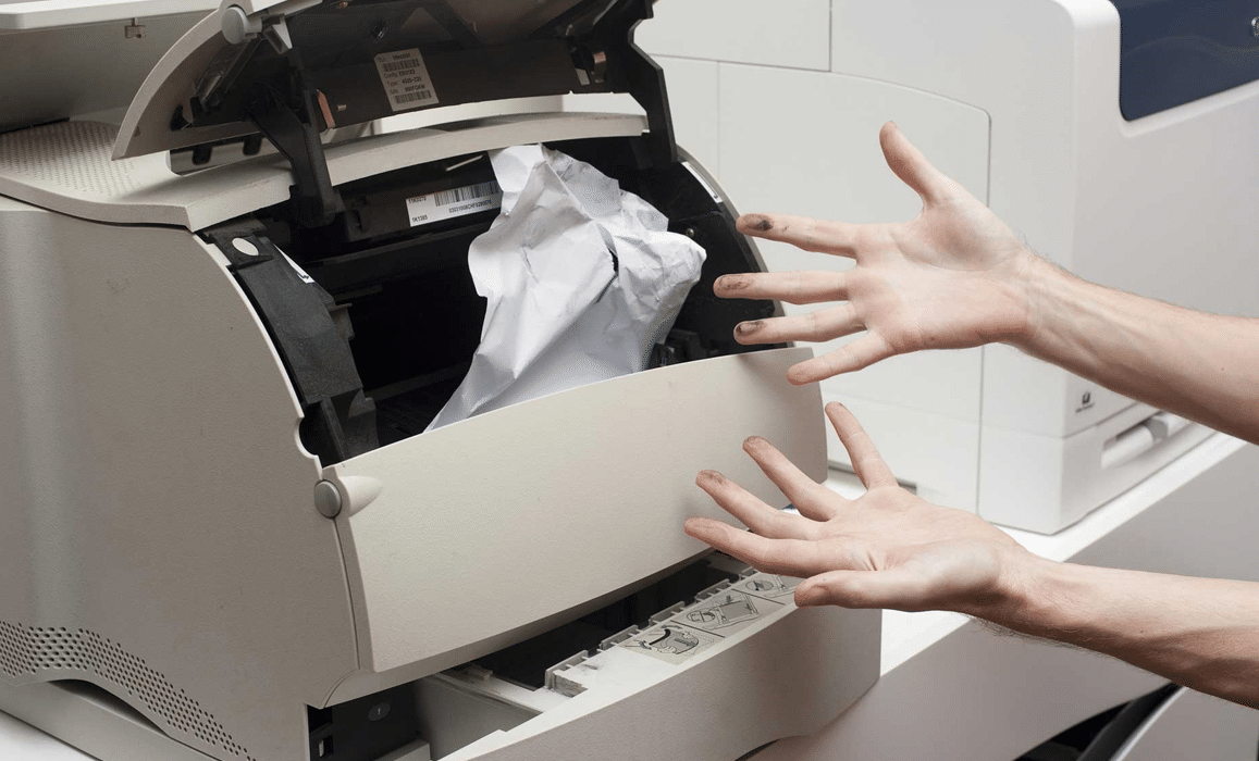come rimuovere carta inceppata stampante